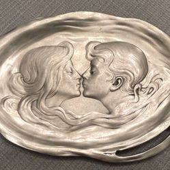 Rare Pewter Wedding Dish (small) Pick Up Only