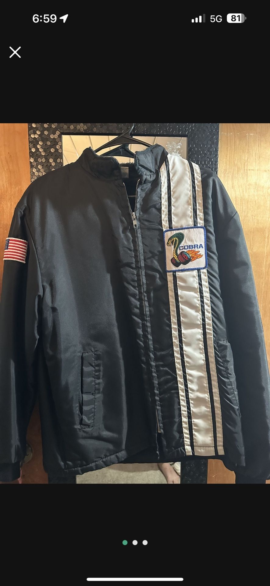 Vintage Ford Cobra Jacket Size Medium 