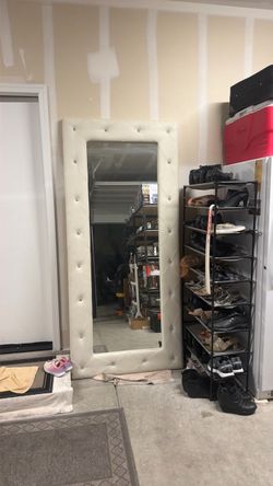 BIG MIRROR  WRAP AROUND LEATHER