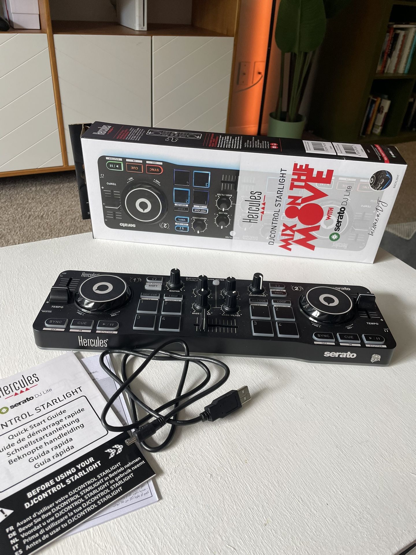 Portable DJ Controller Mixer 