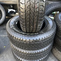 FOUR GOOD USED TIRES 85%TREAD LIFE 245/65/17 Goodyear Wrangler