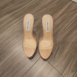 Steve Madden Designer Clear Stiletto Heel