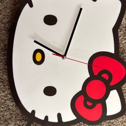 HELLO KITTY 18” CLOCK