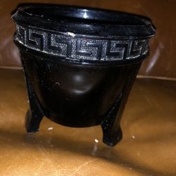 Clay candle holder
