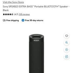 Sony SRSXB23 EXTRA BASS™ Portable BLUETOOTH® Speaker