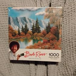 BOB ROSS Autumn Woods 1000 Piece Puzzle RARE New In Package Made In Usa