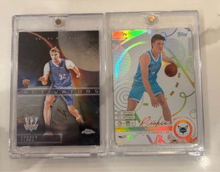 2025-26 Topps Kon Knueppel White Foil Parallel RC & Activator Cooper Flagg RC