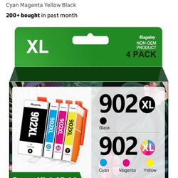 New! 902XL Ink Cartridges 4-Pack Printer Ink