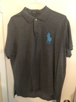 Grey polo shirt XL