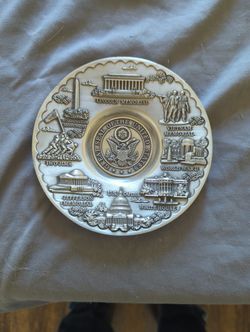 Great Seal Of The United States Tray Collectible Metal/Pewter