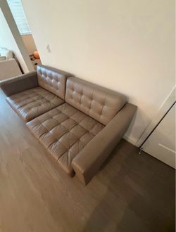 LANDSKRONA 2-seat sofa, Grann/Bomstad dark beige/wood