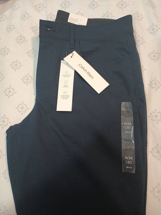 Calvin Klein Slim Fit Stretch Pants