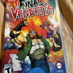 Final Vendetta [Nintendo Switch] NEW. Beatem Up. Limited Run Games New Sealed 