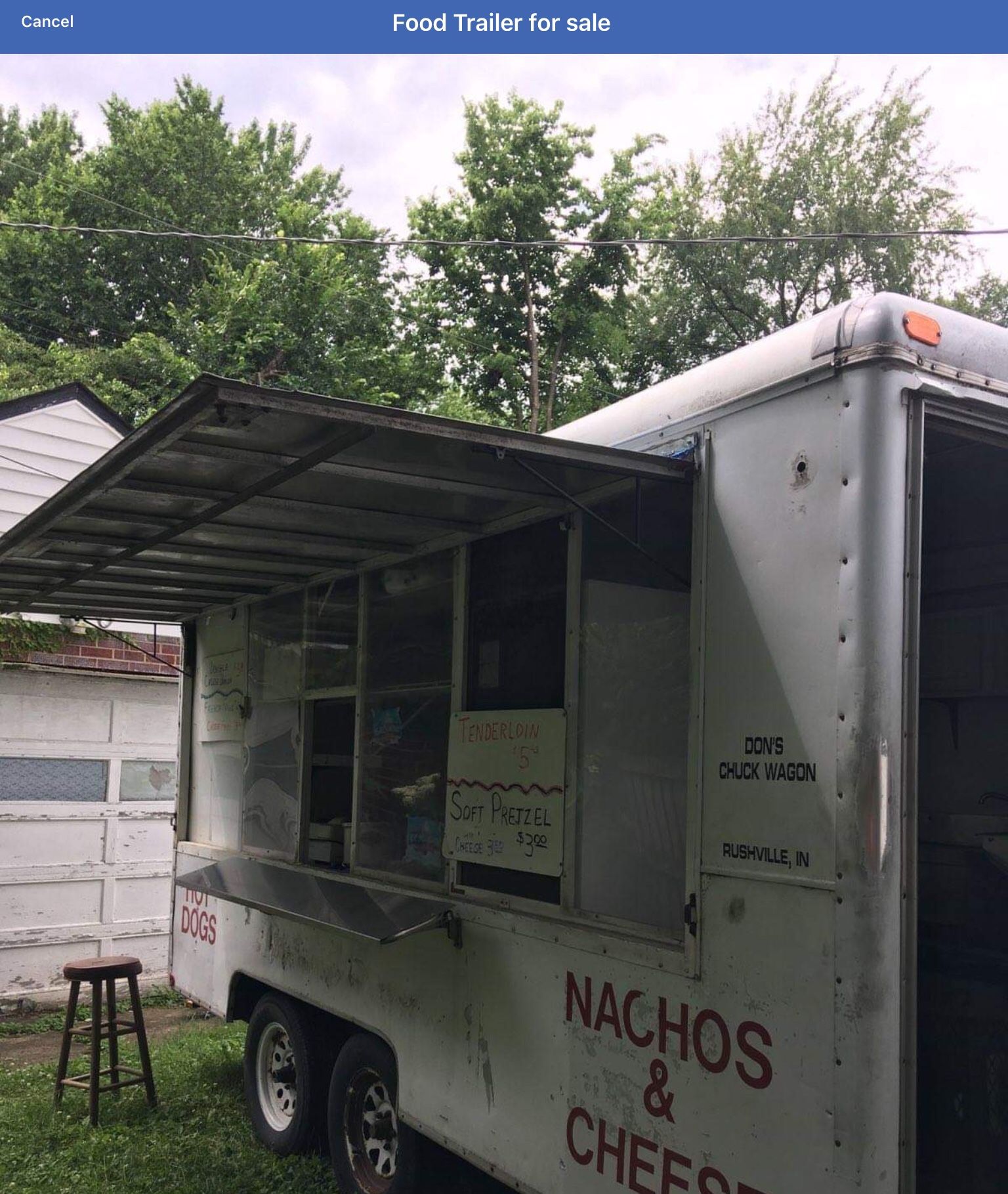Food truck trailer