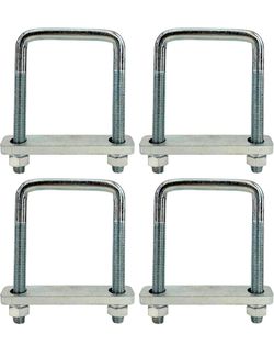 4 Pack Square U-Bolt for Trailer-