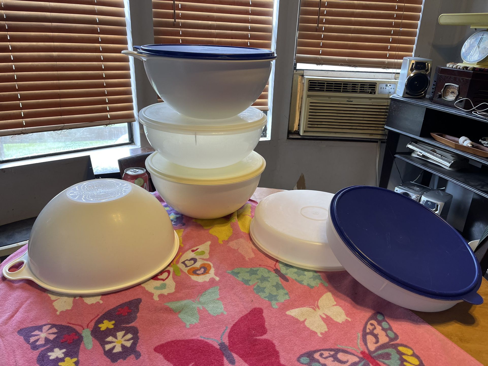 Tupperware large 12” bowls. $8-12 each. Rochester wa