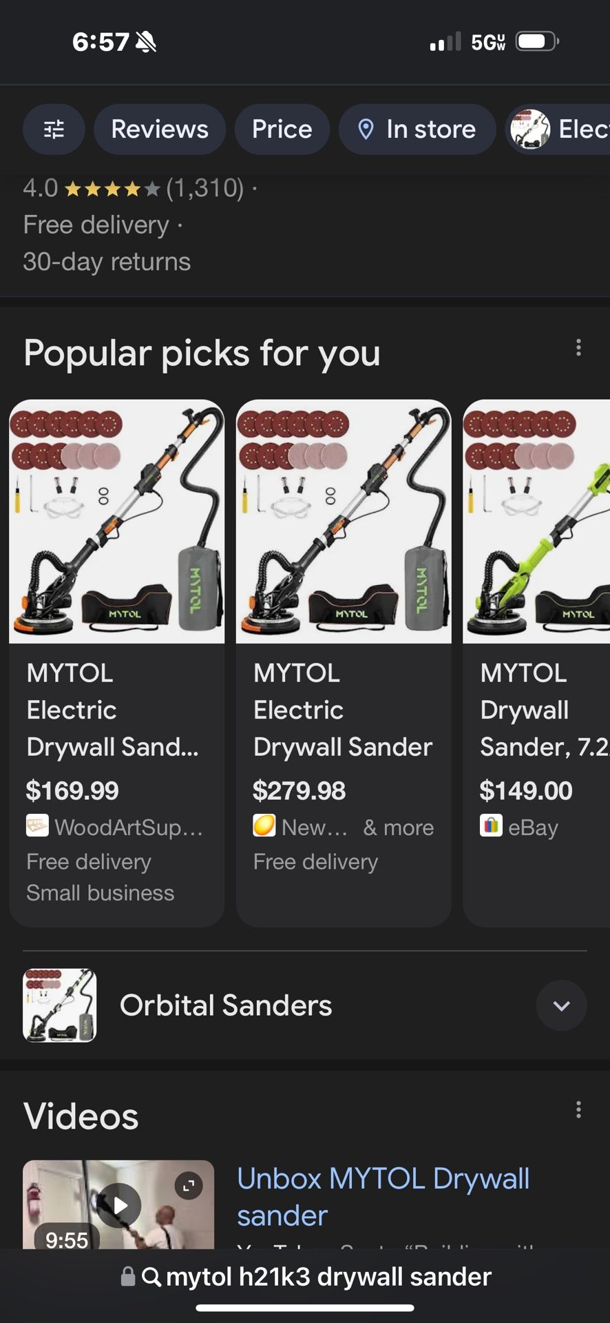 Mytol Dry Wall Sanders