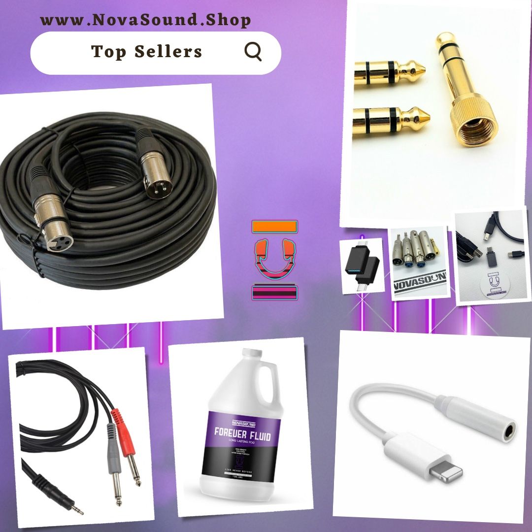 Audio Cables And Adapters Available - Sound, DJs, Miami, Studio, Recording, Connection