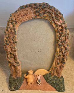 Vintage Winnie The Pooh "Sunset Walk" by Charpente Picture Frame