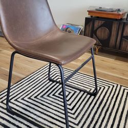 Modern brown chairs. (8)