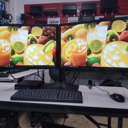 Dell Dual screen Desktop Computer 