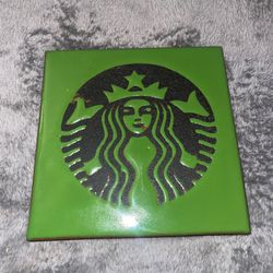 Starbucks Green Tile Wall Decor Plaque