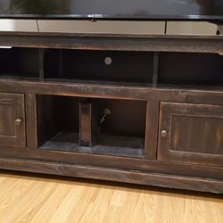 Tv Stand Rustic Finish