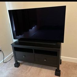 Black Ikea TV Stand w/ Drawers 