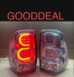 #OH103 2002-2009 Chevy Trailblazer Chrome LED Taillight Pair