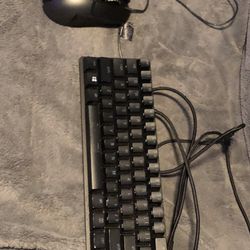 Huntsman Mini Keyboard 60% And Logitech G5O2 HERO high Performance Gaming Mouse