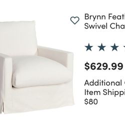 World Market Brynn Swivel Chair 