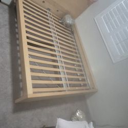 Queen Size Bed Frame with Matching Side Table