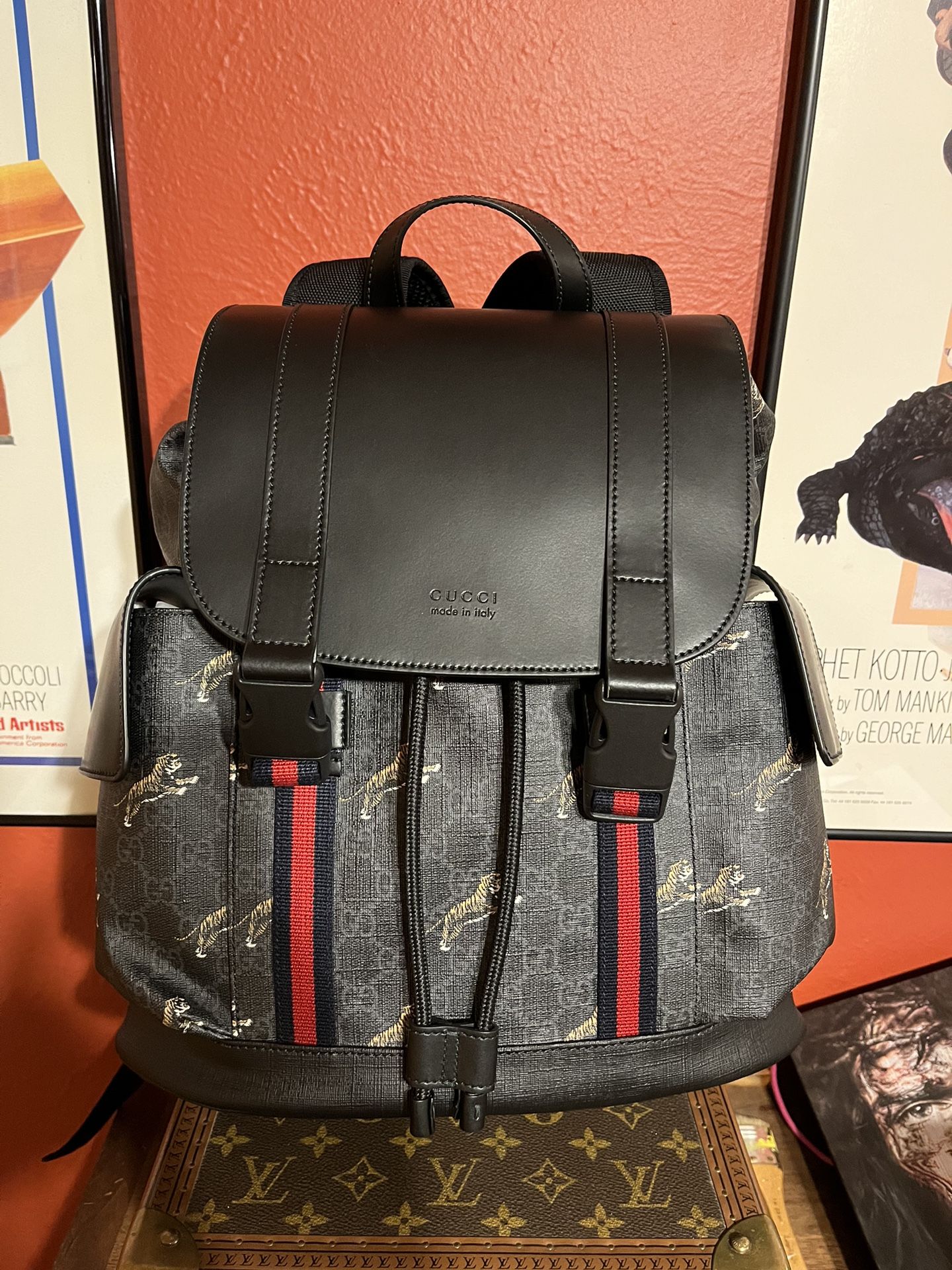 Gucci Backpack Supreme GG Tigers  