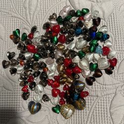 Glass Heart Beads