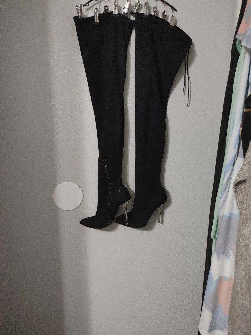 Hooker Boots Thigh High Boots