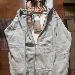 Grey Burberry Hoodie