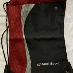 New AUDI SPORT Draw String Backpack Cinch Sackpack