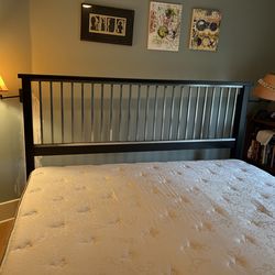King size bed frame and headboard