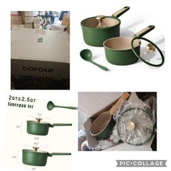 CAROTE 2QT & 2.5QT Sauce Pan Sets