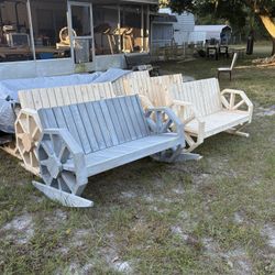 Wagon Style Bench