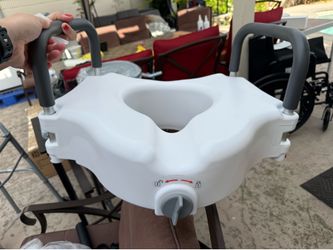Drive Medical Elevated Toilet Seat with Arms