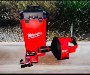 Milwaukee Fuel 2772A-21 18v Drain Snake with 2AH Battery/Charger,Cable And Storage