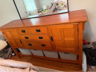 Oak Mission Sideboard Buffet or Dresser