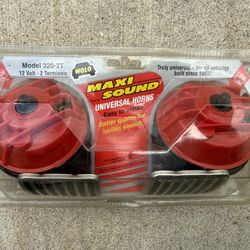 Wolo Maxi Sound Universal Horns. Model 320-2T, 12 Volt, 2 Terminals