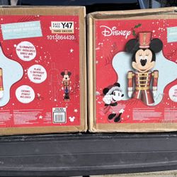 Nutcracker Disney 5ft Animated Minnie & Mickey Mouse 