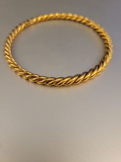 Gold Plated Bangle Bracelet