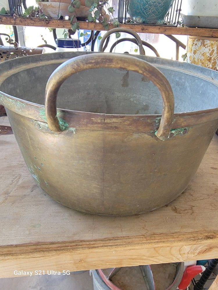 Vintage Big Brass Pot