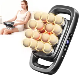 Kootlee 16 Head Body Massage Therapy Gun Set 3 Modes & 30 Intensity Lvl Battery (New)