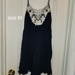 Navy Blue Summer Dress M