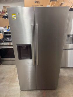 LG 26.6 cu. ft. Wi-Fi Enable Side-by-Side Refrigerator with External Dispenser